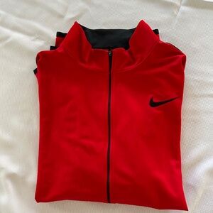 Nike Mens Red Zippered Jacket